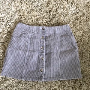 Button up mini skirt